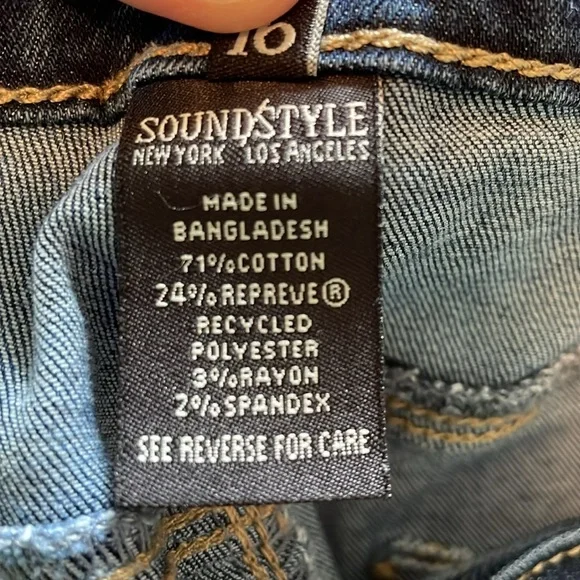 Women's 16 Sound Style Jamie Skinny Jeans cotton spandex stretch tapered leg - Picture 4 of 11